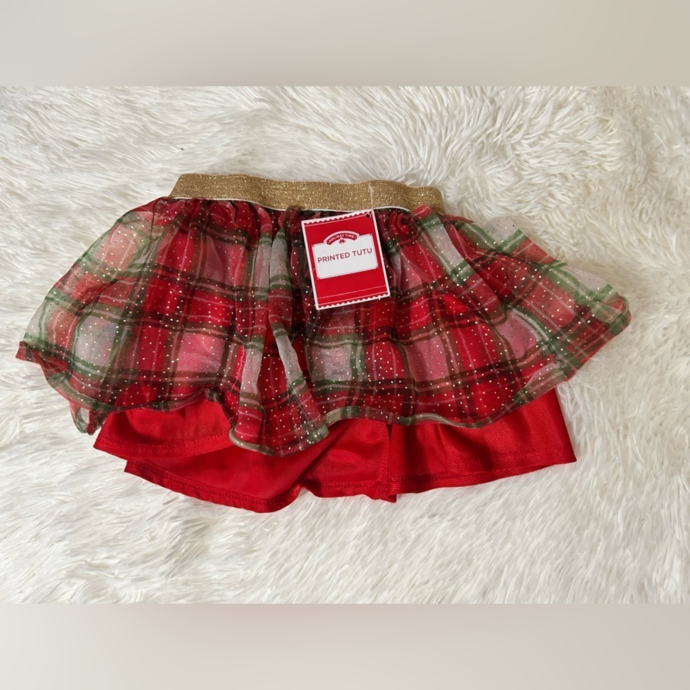 Holiday Time Toddler Girls' Plaid Tutu size 2t nwt